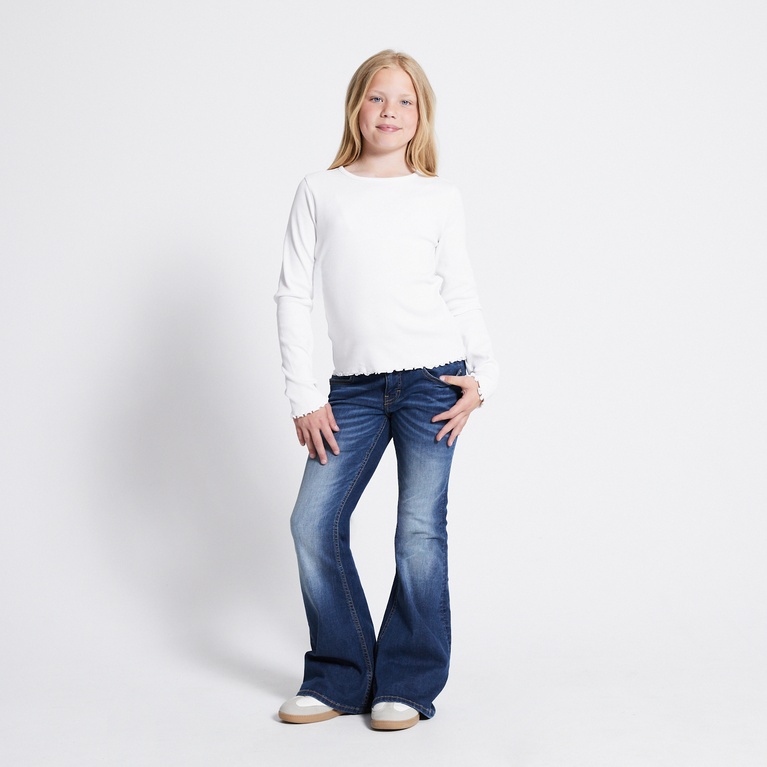 Long sleeve top "Evy" Optic white